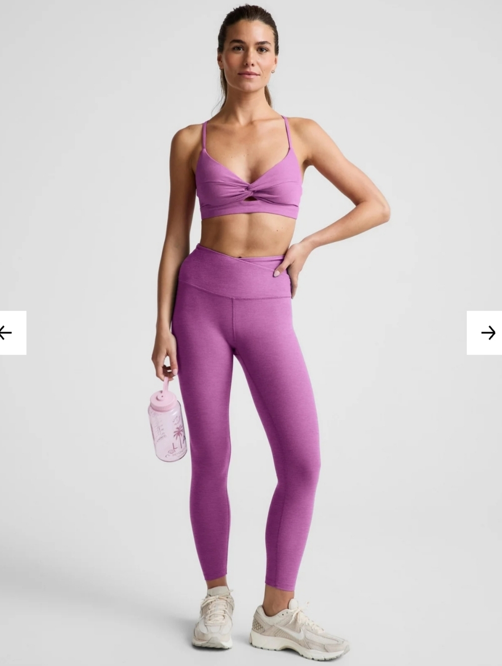 Spacedye™ At Your Leisure High Waisted Midi Legging Fun Fuschia Heather XS EUC